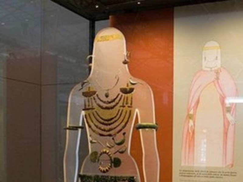 Particolare dell'allestimento museale