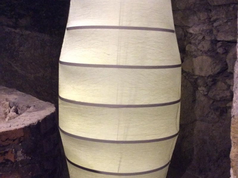 Lampada realizzata dalle donne di Mendicino coinvolte nel progetto