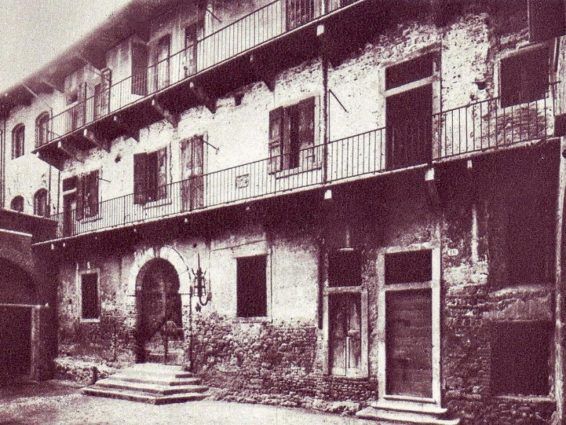 Casa di Giulietta nell'Ottocento Casa di Giulietta nell'Ottocento