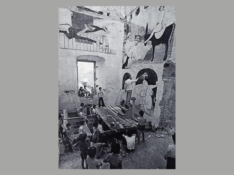 Salvatore Fiume all'opera nel 1975  Salvatore Fiume all'opera nel 1975