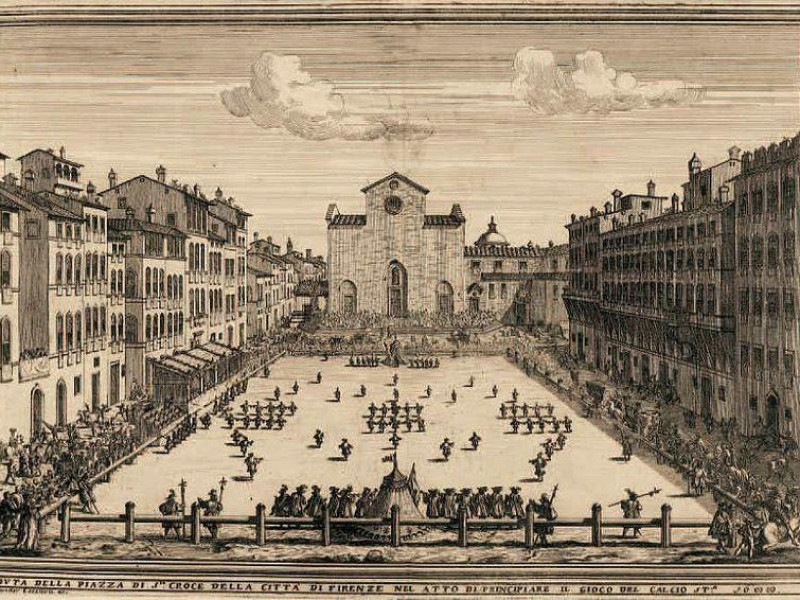Piazza Santa Croce: calcio storico fiorentino