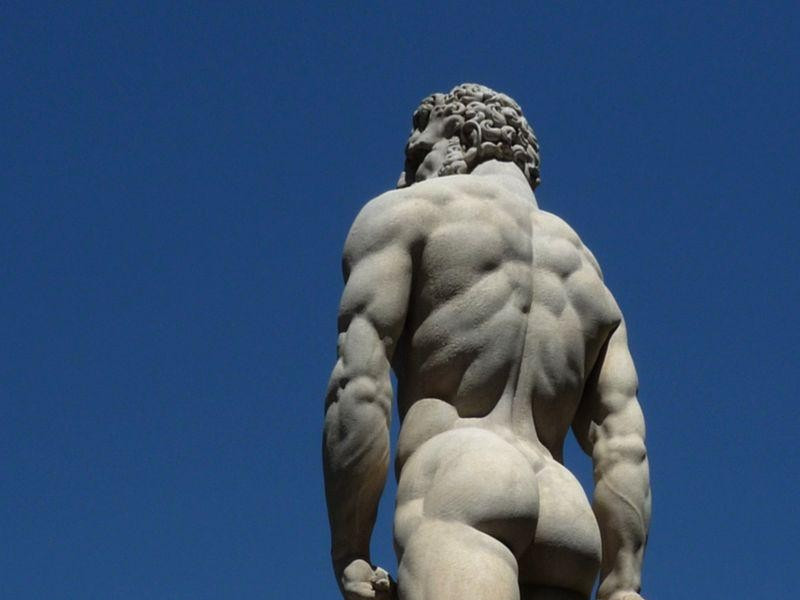 Piazza della Signoria: copia di Ercole e Caco (Baccio Bandinelli) Piazza della Signoria: copia di Ercole e Caco (Baccio Bandinelli)