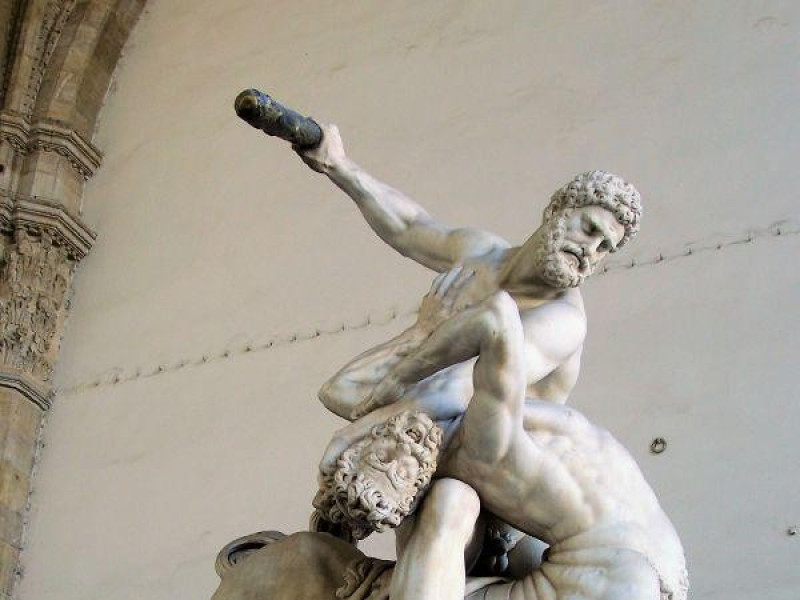 Loggia dei Lanzi: Ercole e il centauro (Gianbologna) Loggia dei Lanzi: Ercole e il centauro (Gianbologna)