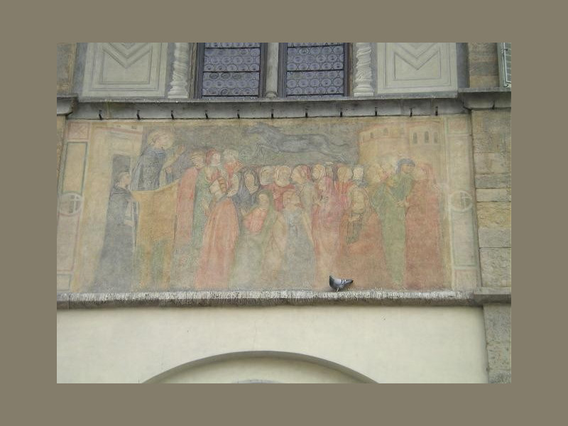 Loggia del Bigallo: predicazione di s. pietro martire Loggia del Bigallo: predicazione di s. pietro martire