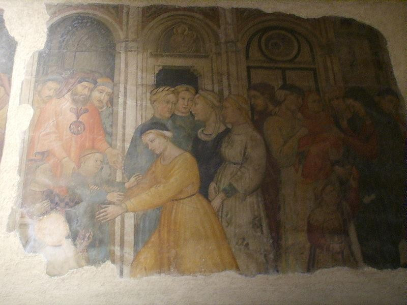 Loggia del Bigallo: affresco di niccolò gerini Loggia del Bigallo: affresco di niccolò gerini