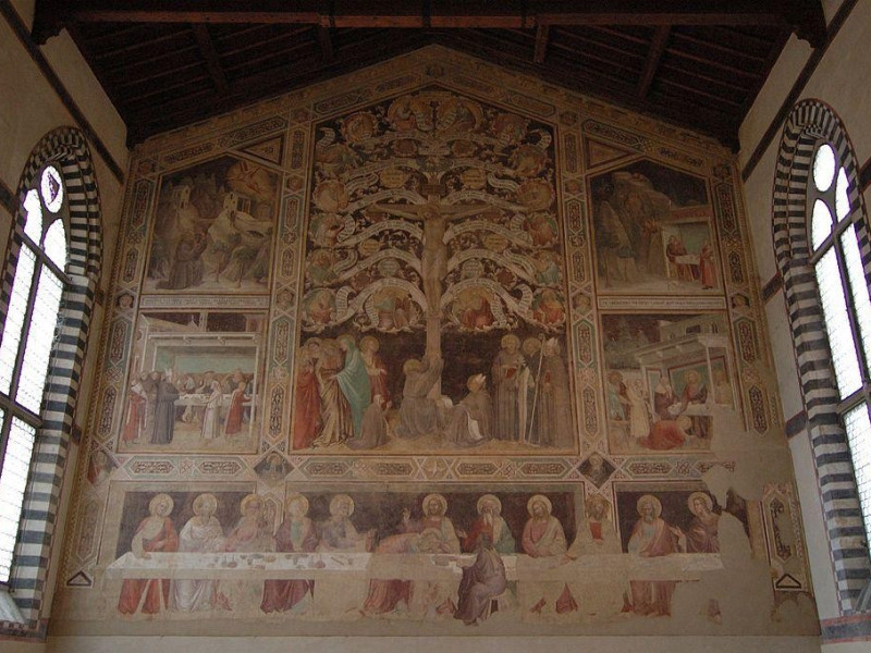Basilica di Santa Croce: cenacolo (taddeo gaddi) Basilica di Santa Croce: cenacolo (taddeo gaddi)