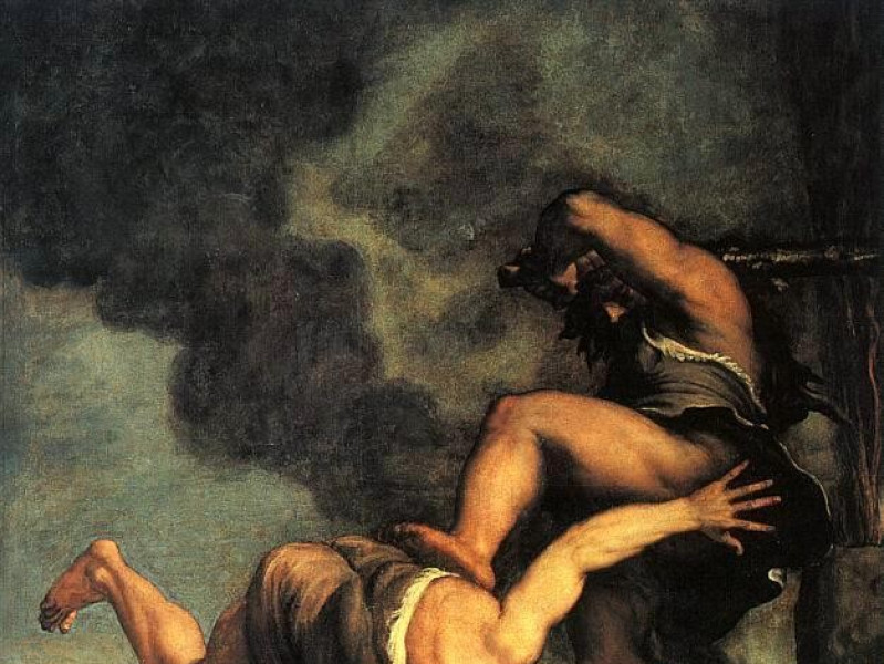 Basilica di Santa Maria della Salute: caino e abele (Tiziano) Basilica di Santa Maria della Salute: caino e abele (Tiziano)