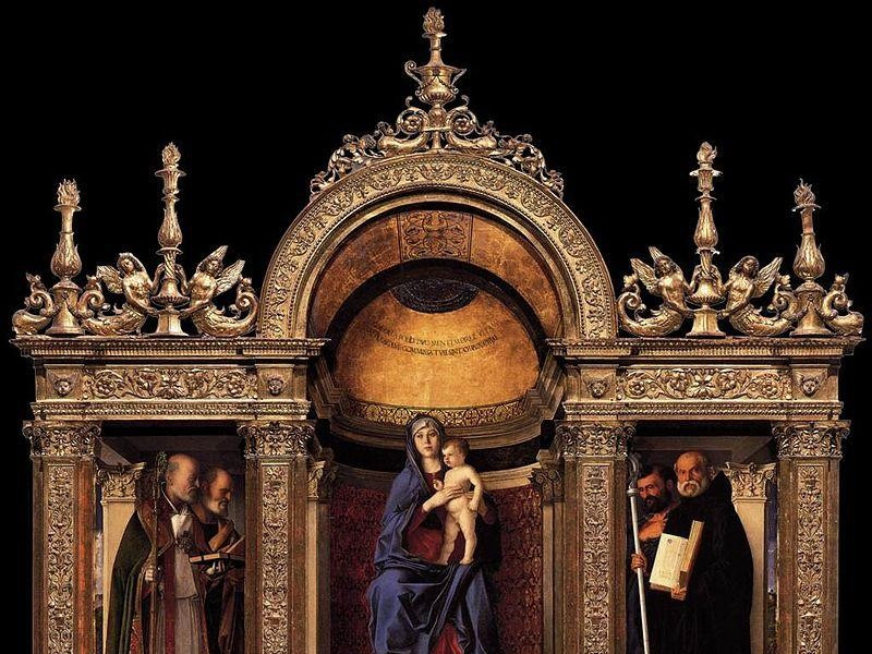 Basilica di Santa Maria Gloriosa dei Frari: trittico dei frari (bellini) Basilica di Santa Maria Gloriosa dei Frari: trittico dei frari (bellini)