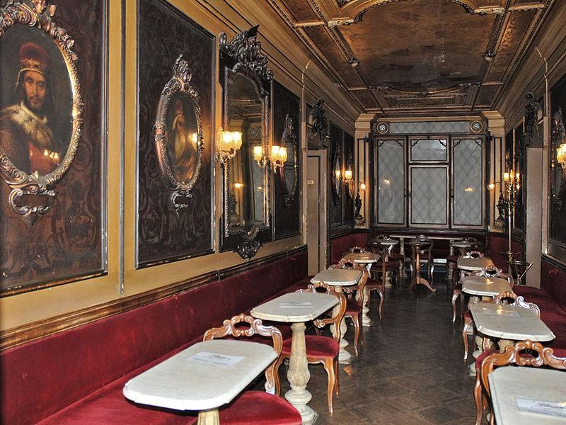 Caffè Florian: sala degli uomini illustri Caffè Florian: sala degli uomini illustri