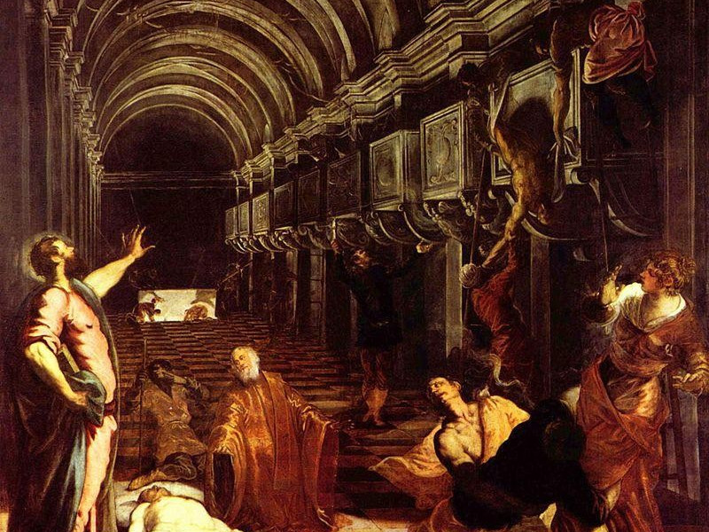 La Scuola Grande di San Marco: ritrovamento del corpo di san marco (tintoretto)