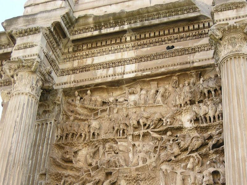 Arco di Settimio Severo: terzo pannello Arco di Settimio Severo: terzo pannello