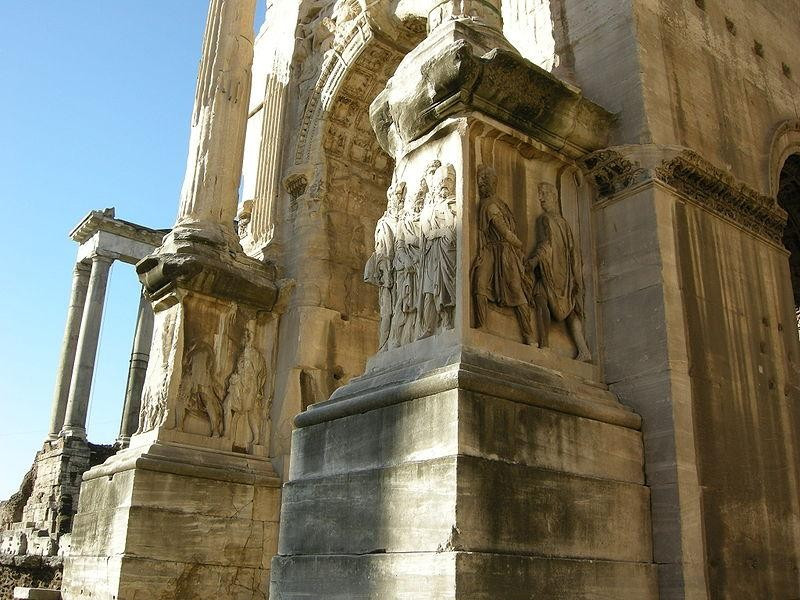 Arco di Settimio Severo: plinti Arco di Settimio Severo: plinti