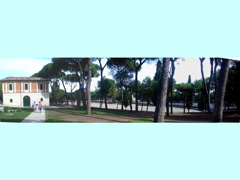 Villa Borghese: casino di raffaello e piazza di siena