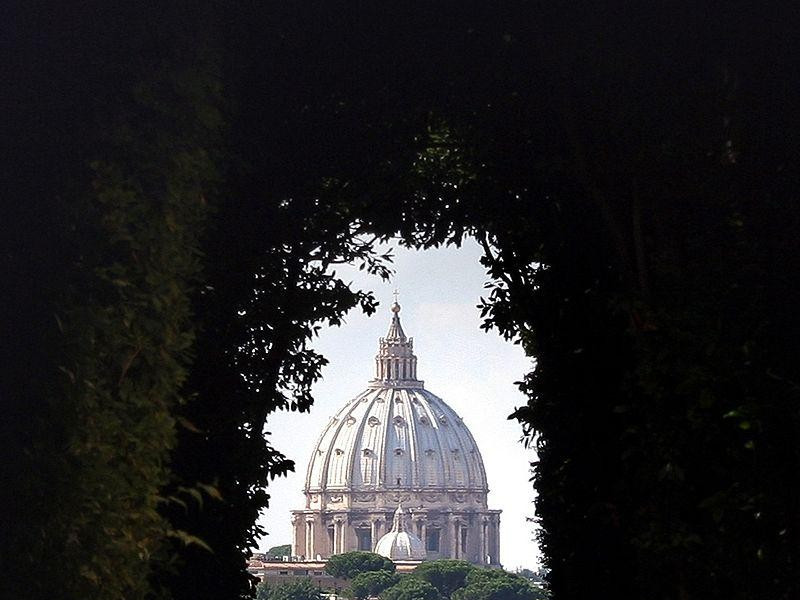 Villa del Priorato di Malta: vista dal chiavistello del portone