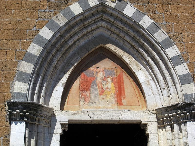 Immagine descrittiva - https://commons.wikimedia.org/wiki/Category:San_Domenico_(Orvieto)?uselang=it#/media/File:Orvieto,_s._domenico_04_lunetta_portale_con_affresco_del_primo_%27400.JPG Immagine descrittiva - https://commons.wikimedia.org/wiki/Category:San_Domenico_(Orvieto)?uselang=it#/media/File:Orvieto,_s._domenico_04_lunetta_portale_con_affresco_del_primo_%27400.JPG