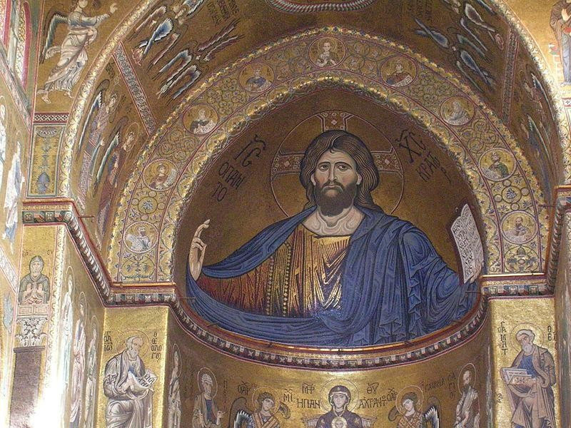 Immagine descrittiva - https://it.wikipedia.org/wiki/Duomo_di_Monreale#/media/File:Christ_Pantocrator_(Monreale).JPG Immagine descrittiva - https://it.wikipedia.org/wiki/Duomo_di_Monreale#/media/File:Christ_Pantocrator_(Monreale).JPG