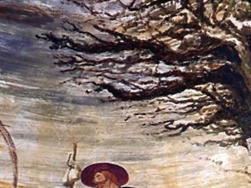 Arrivo di San Rocco, dettaglio della volta 